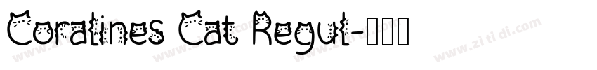 Coralines Cat Regul字体转换